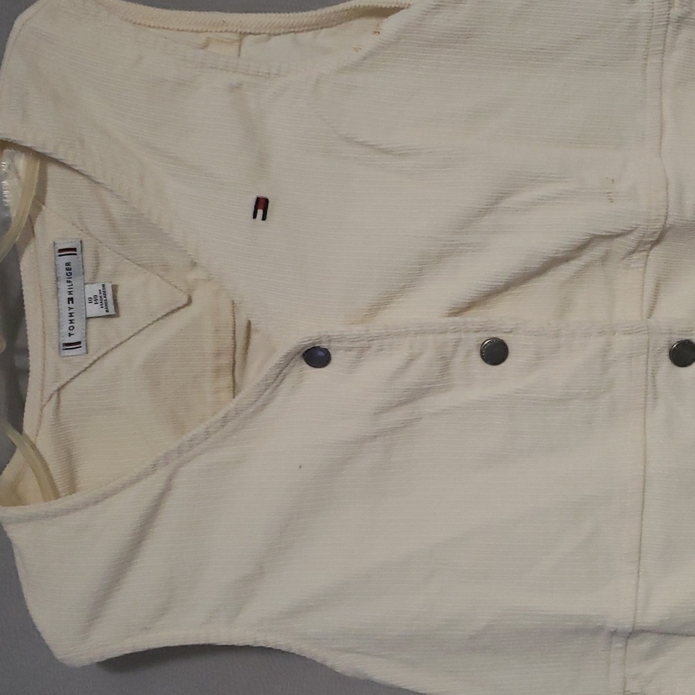 Size 10 Girls Beige Tommy Hilfiger jumper dress - Picture 5 of 6